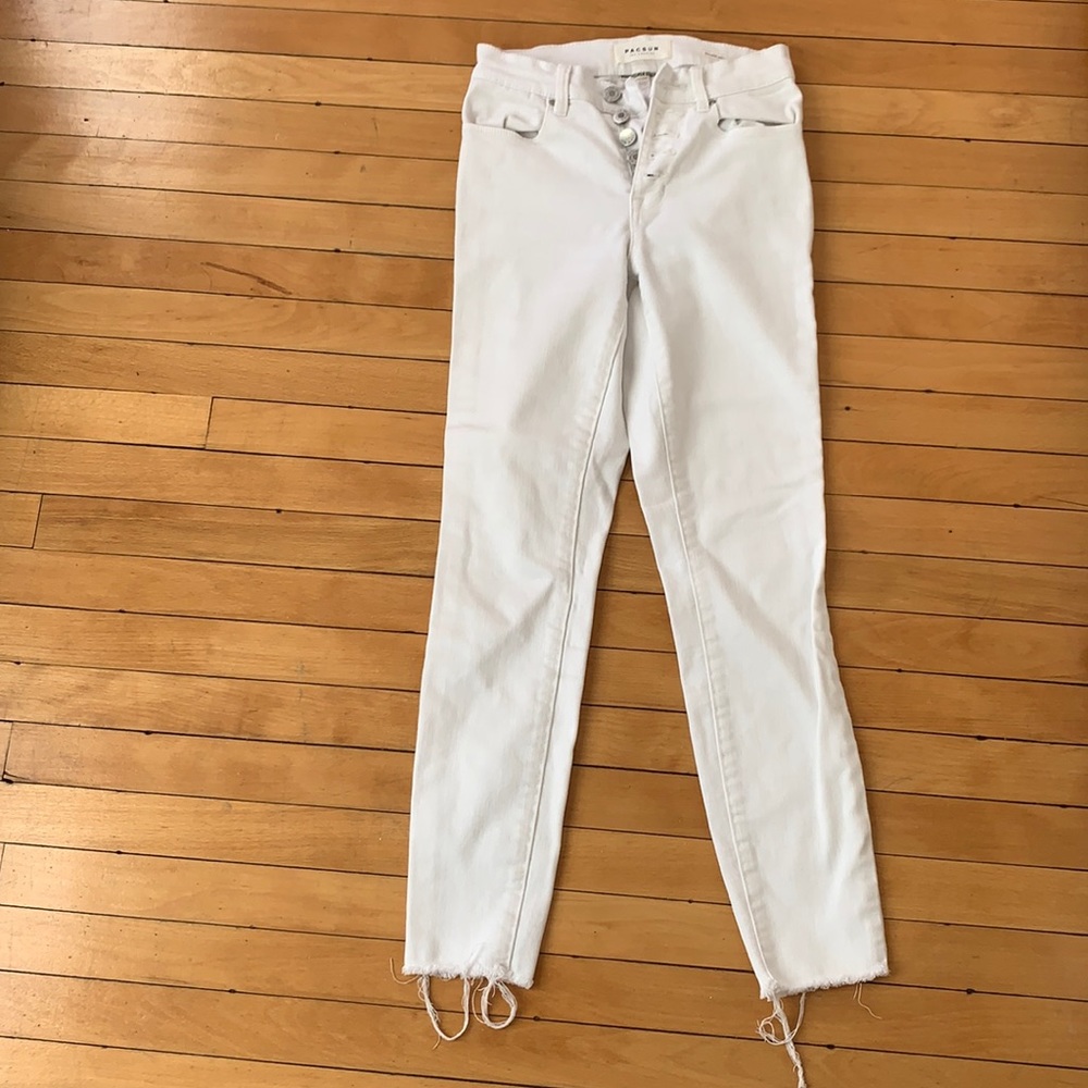 Pacsun - High waisted white jeans
